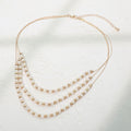 Layered Faceted Beaded Necklace