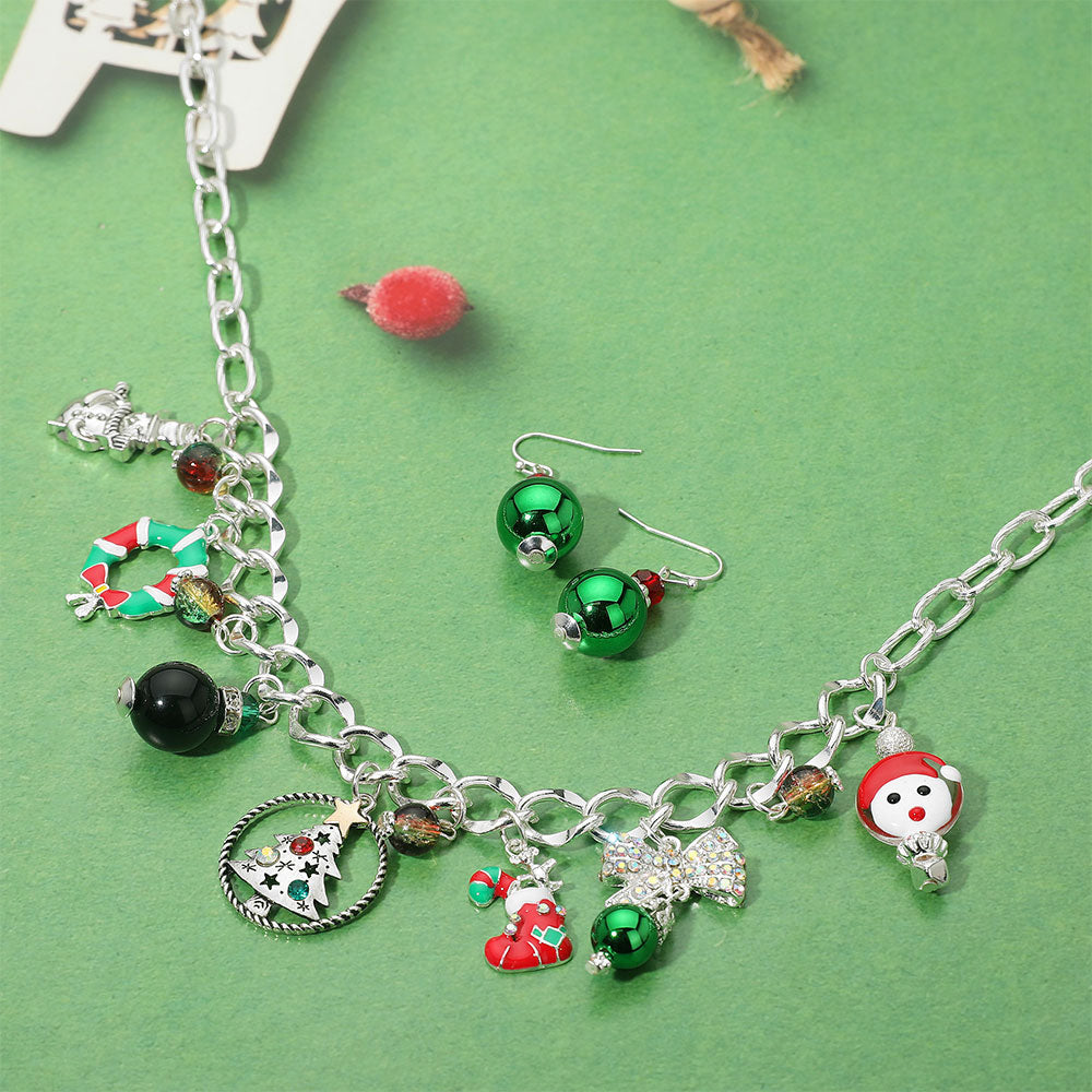 Christmas Charm Station Necklace