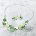 Organic Shape Link Statement Necklace