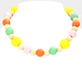 Wood Ball Necklace