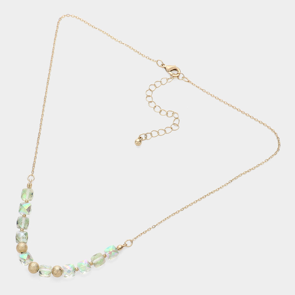 Faceted Beaded Necklace