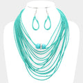 Seed Beaded Bib Necklace