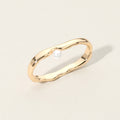 SECRET BOX_14K Gold Dipped Pearl Pointed Two Finger Ring