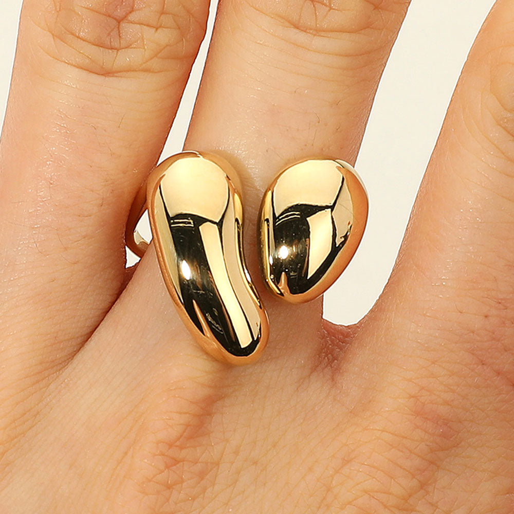 SECRET BOX_Stainless Steel Bold Sculptural Chunky Open Ring