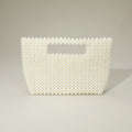 Pearl Beaded Open Top Handbag