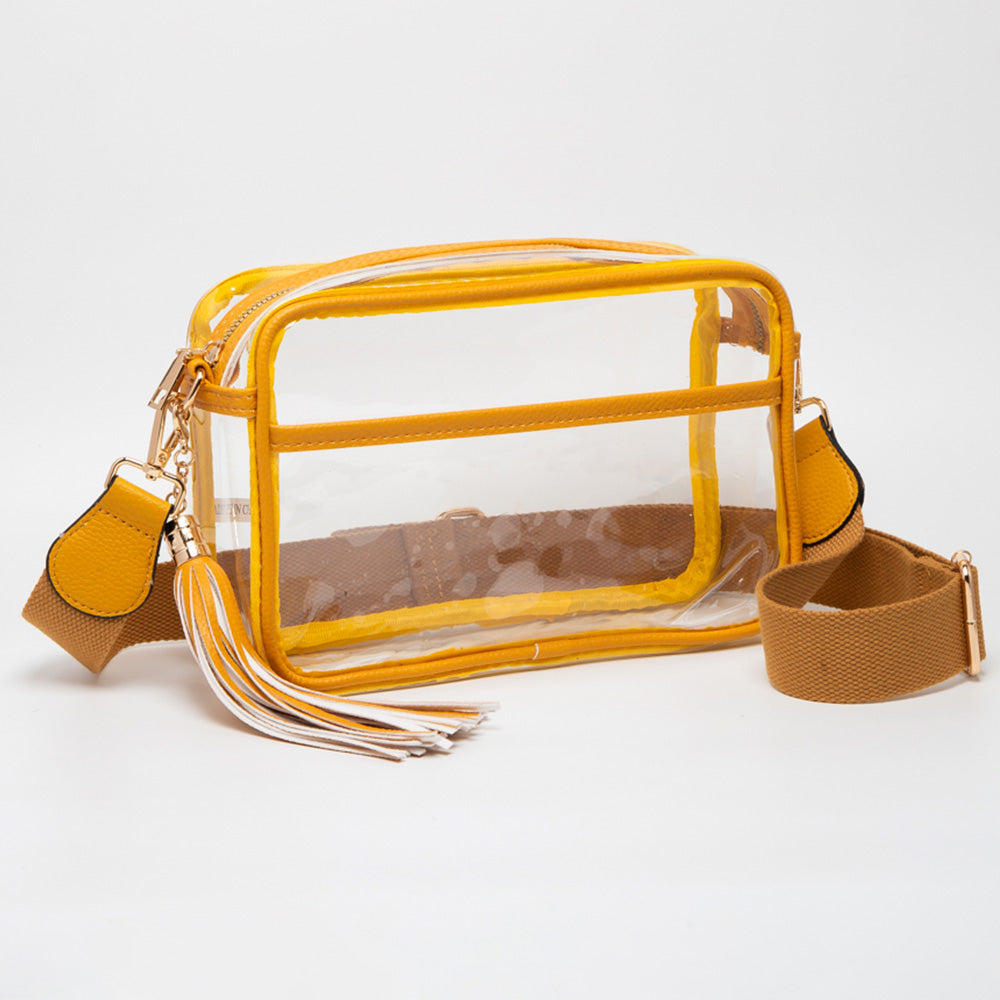 Transparent Tassel Crossbody Bag