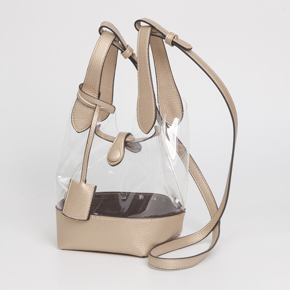 Transparent Bucket Shoulder Bag Crossbody Bag