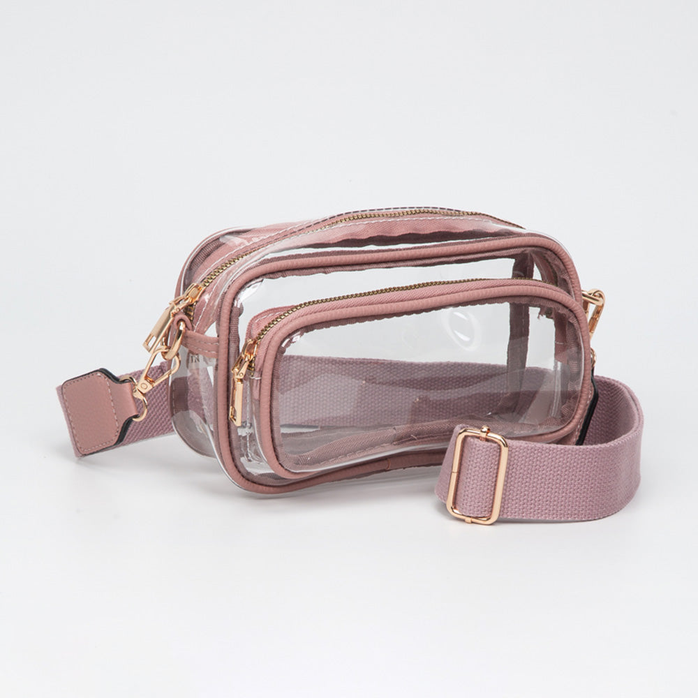 Transparent Rectangular Crossbody Bag