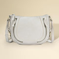 Faux Leather Compact Crossbody Bag