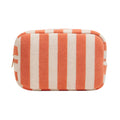 Striped Pattern Cosmetic Pouch Bag