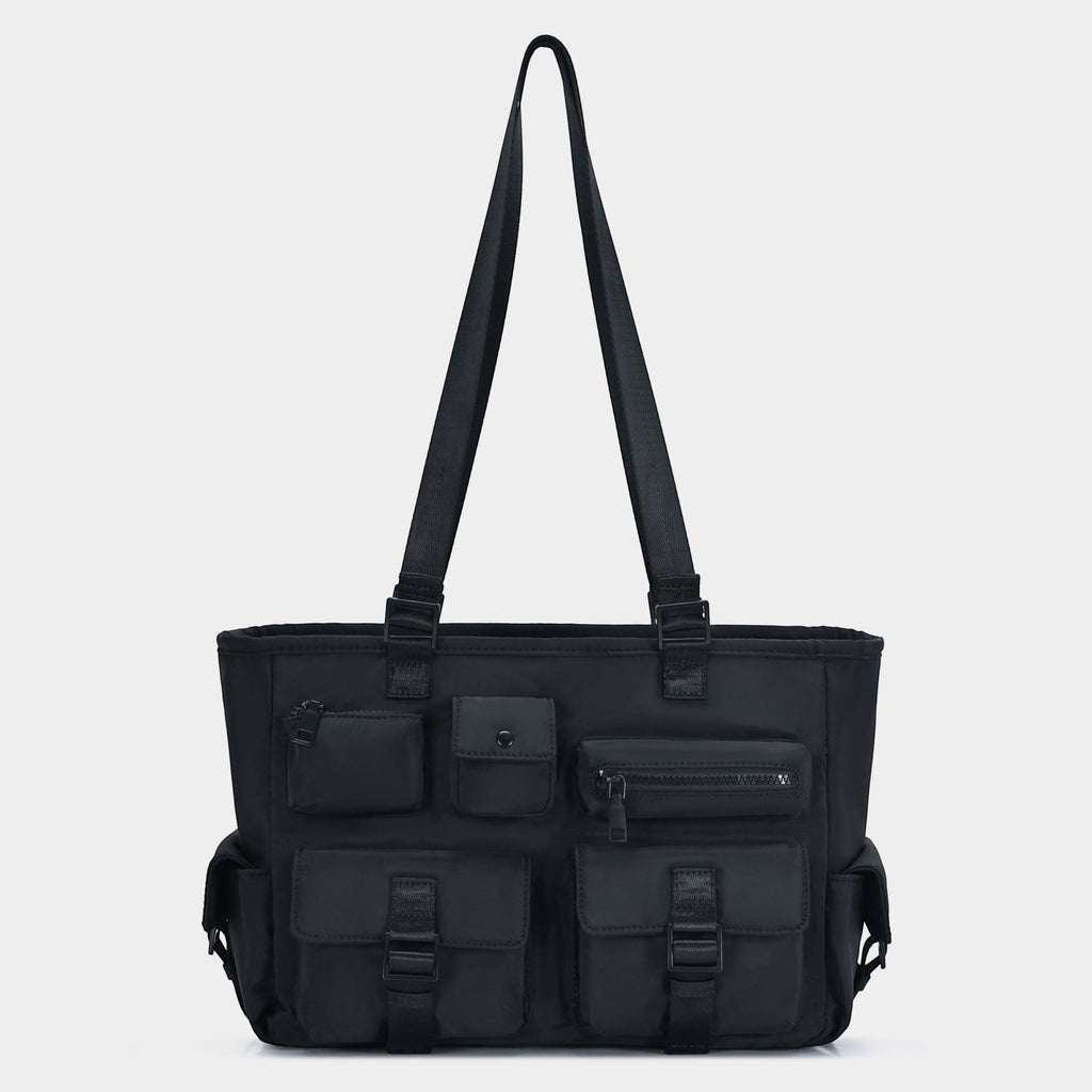 Multi Pocket Utility Shoulder Tote Bag
