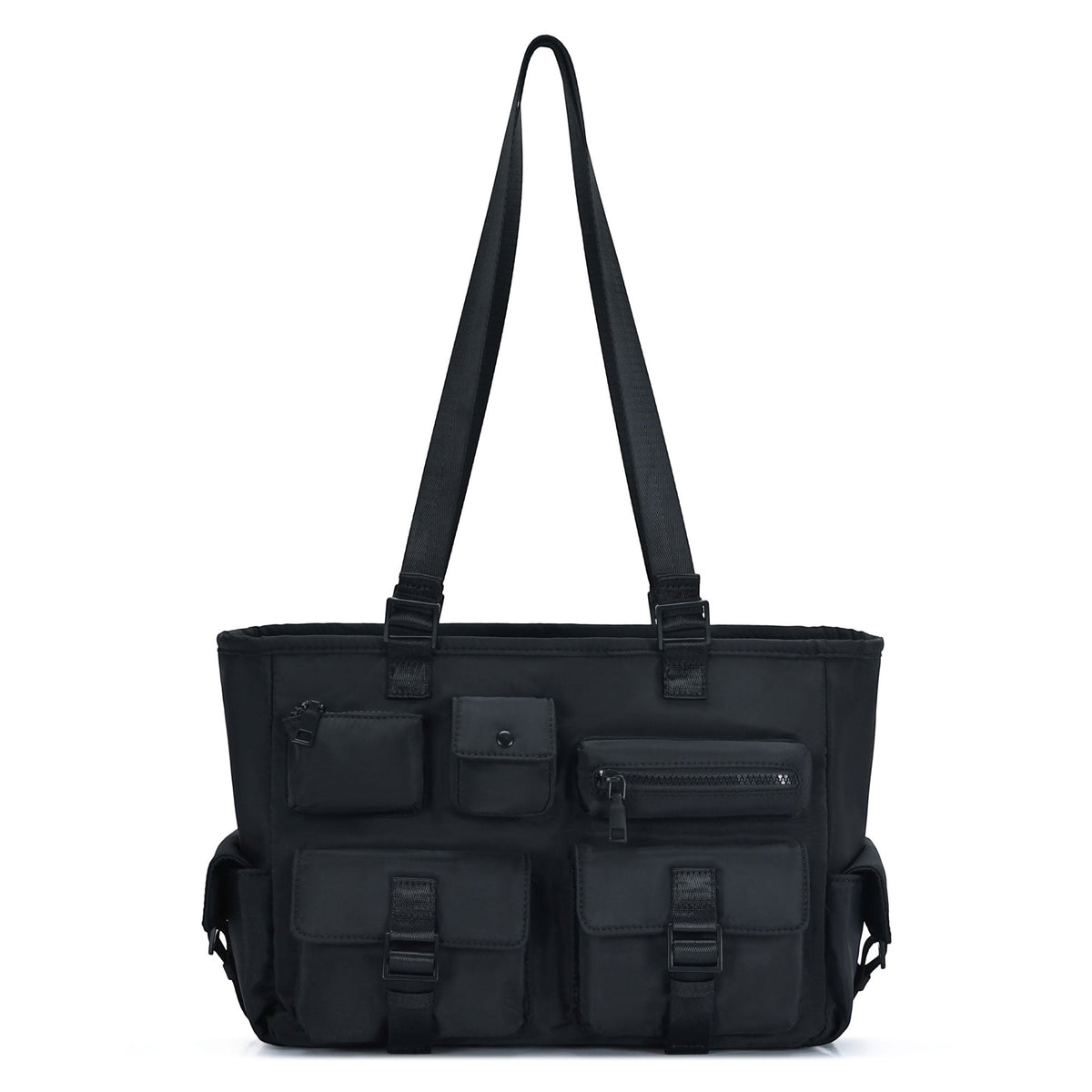 Multi Pocket Utility Shoulder Tote Bag