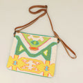 Boho Geometric Pattern Embroidered Crossbody Bag / Clutch Bag