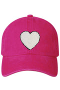 Heart Applique Baseball Cap