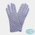 Faux Leather Quilted Smart Touch Gloves