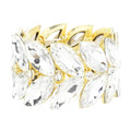 Marquise Stone Cluster Stretch Evening Bracelet