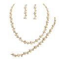 3PCS Rhinestone Pearl Necklace