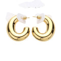 Chunky Stainless Steel Hoop Earrings