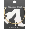 Stainless Steel Wheat Link Chain Anklet