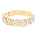 Trendy CZ Stone Pave Evening Bracelet