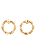 14K Gold/White Gold Dipped Post Earring