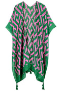 Geometric Pattern Print Kimono