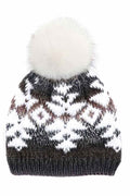 C.C Multi Yarn Aztec Beanie Hat
