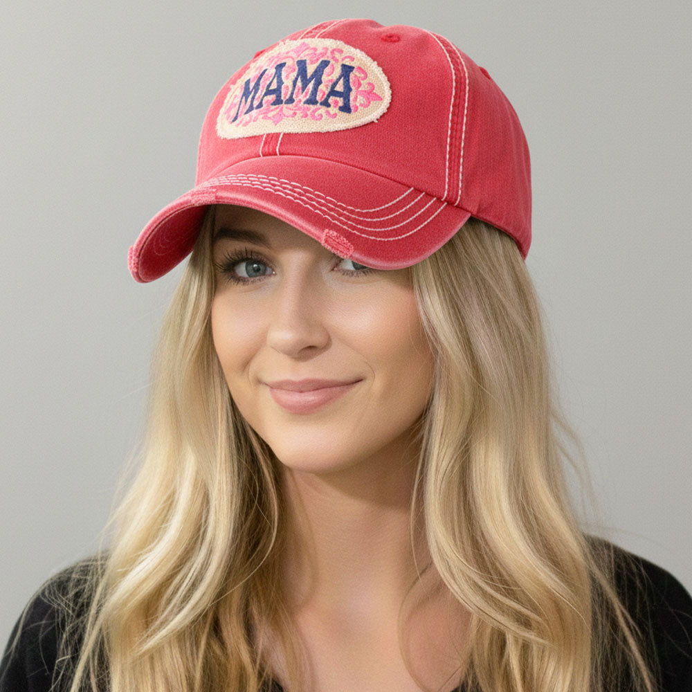 MAMA Patch Vintage Baseball Cap