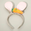 Plush Carrot Accent Easter Bunny Ear Headband