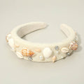 Seashell Pearl STone Embellished Headband