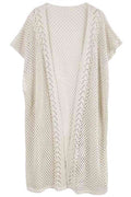 Mesh Solid Kimono