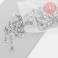 144PCS - Metal Disk Earrings Backs