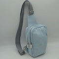 Multi-Zipper Sling Bag with Adjustable Crossbody Strap