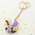 Enamel Snail Keychain