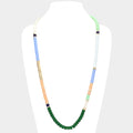 Resin Beaded Long Necklace