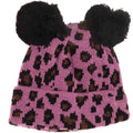 Baby Leopard Double Pom C.C Beanie