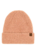 C.C Metallic Eyelash Cuff Solid Beanie