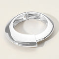 Bold Metal Hinged Bangle Bracelet