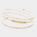 Metal Ball Pointed Coil Bracelet