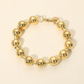 Stainless Steel Thick Beaded Chain Bracelet