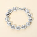 Stainless Steel Thick Beaded Chain Bracelet