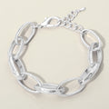 Chunky Metal Oval Link Bracelet