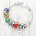 Multi Bead Cartoon Charm Bracelet