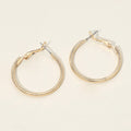 Gold Dipped Textured Hoop Earrings