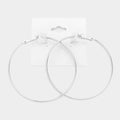 2.3 Inch Metal Hoop Earrings
