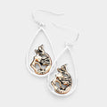 Mermaid Metal Teardrop Earrings