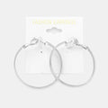 1.6 Inch Metal Hoop Earrings