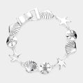 Starfish Shell Link Magnetic Bracelet