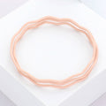 3PCS - Zigzag Chevron Wavy Bangle Bracelets