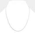 18 INCH Thin metal round omega necklace